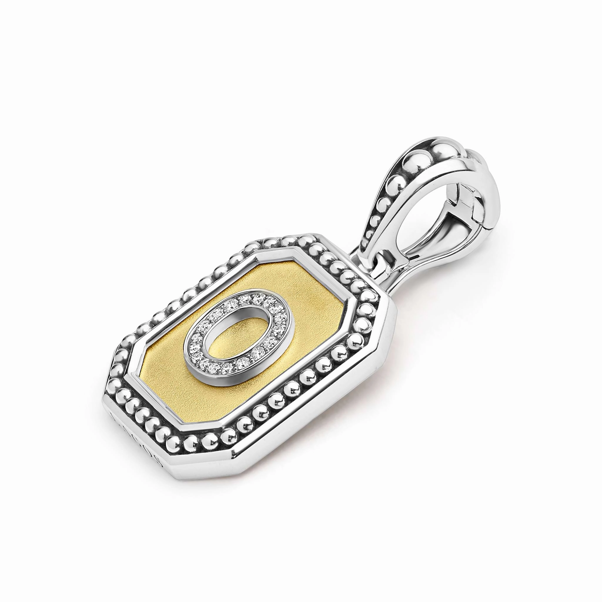 Signature Caviar Octagon Diamond O Initial Charm