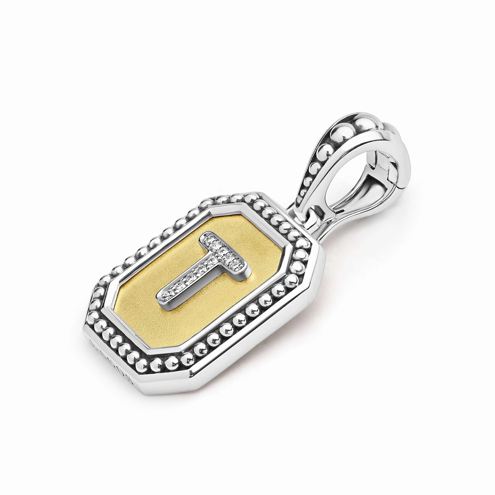 Signature Caviar Octagon Diamond T Initial Charm