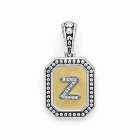 Signature Caviar Octagon Diamond Z Initial Charm