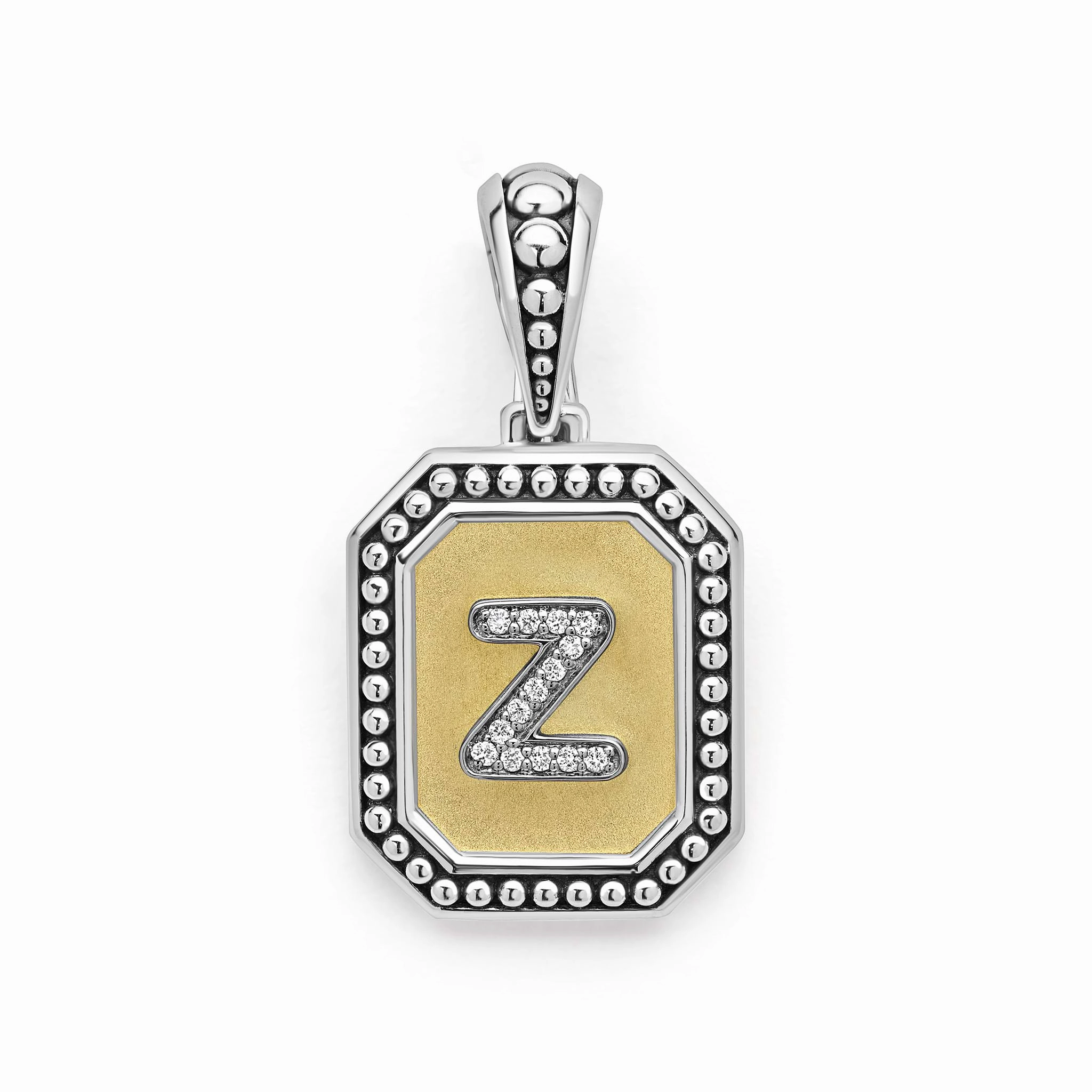 Signature Caviar Octagon Diamond Z Initial Charm