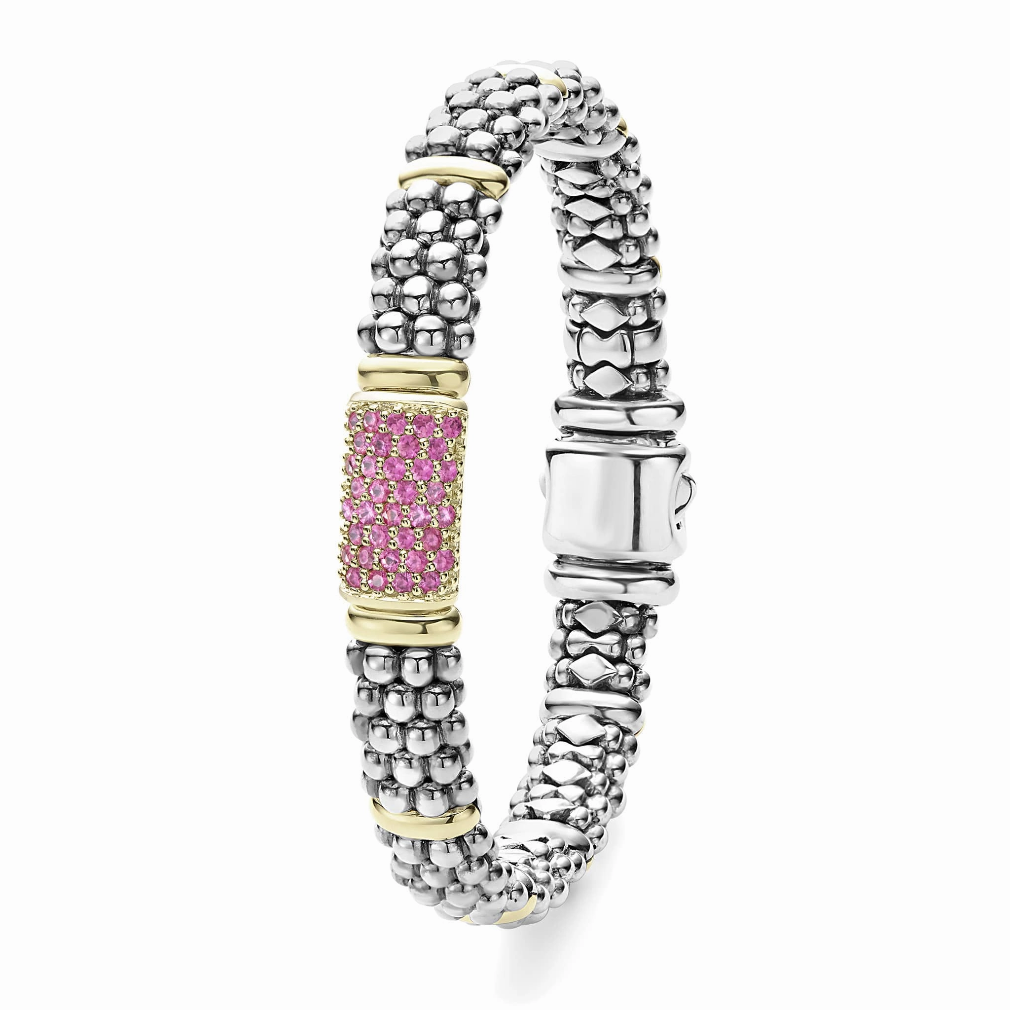 Signature Caviar Pink Sapphire Caviar Bracelet | 9mm
