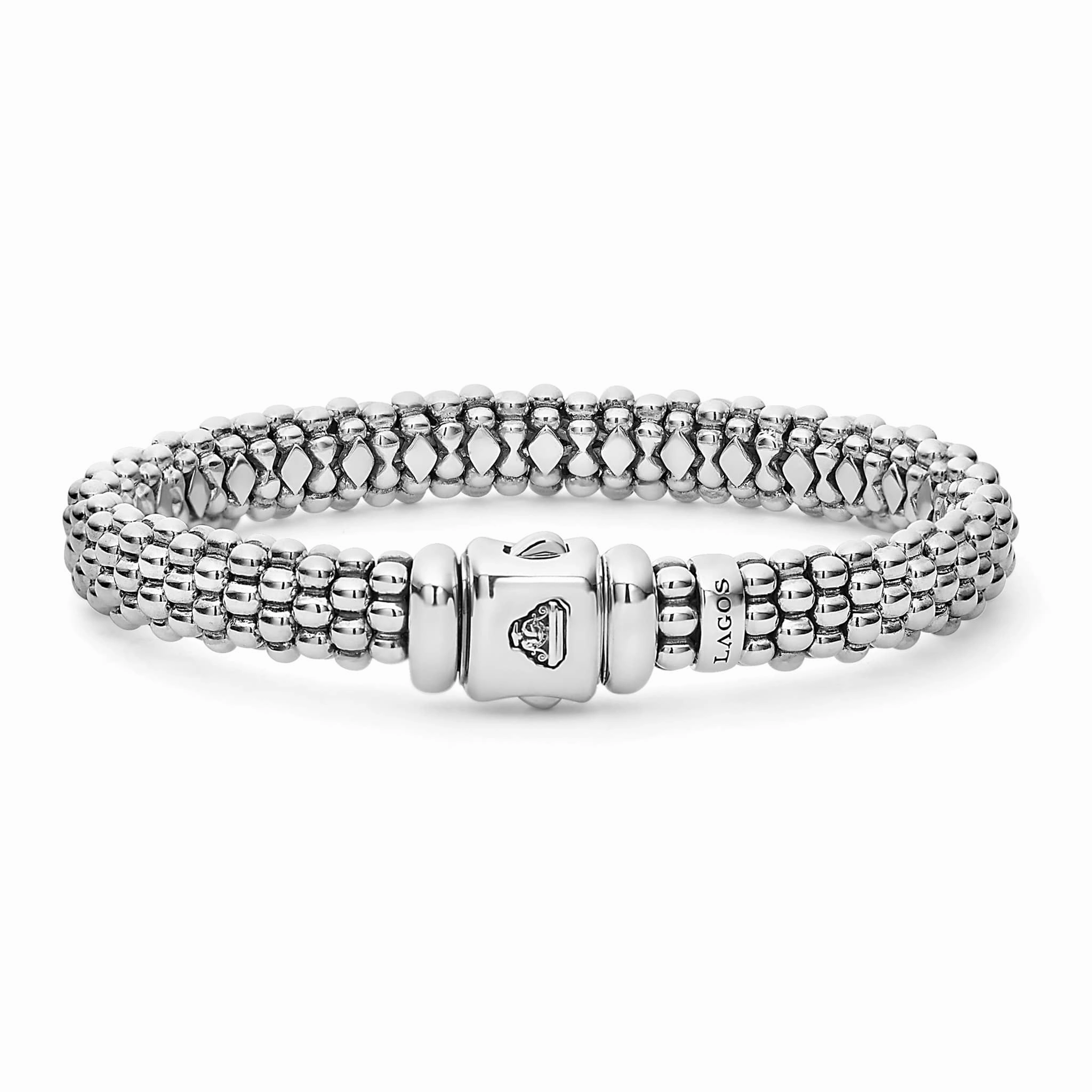 Signature Caviar Silver Caviar Bracelet | 9mm