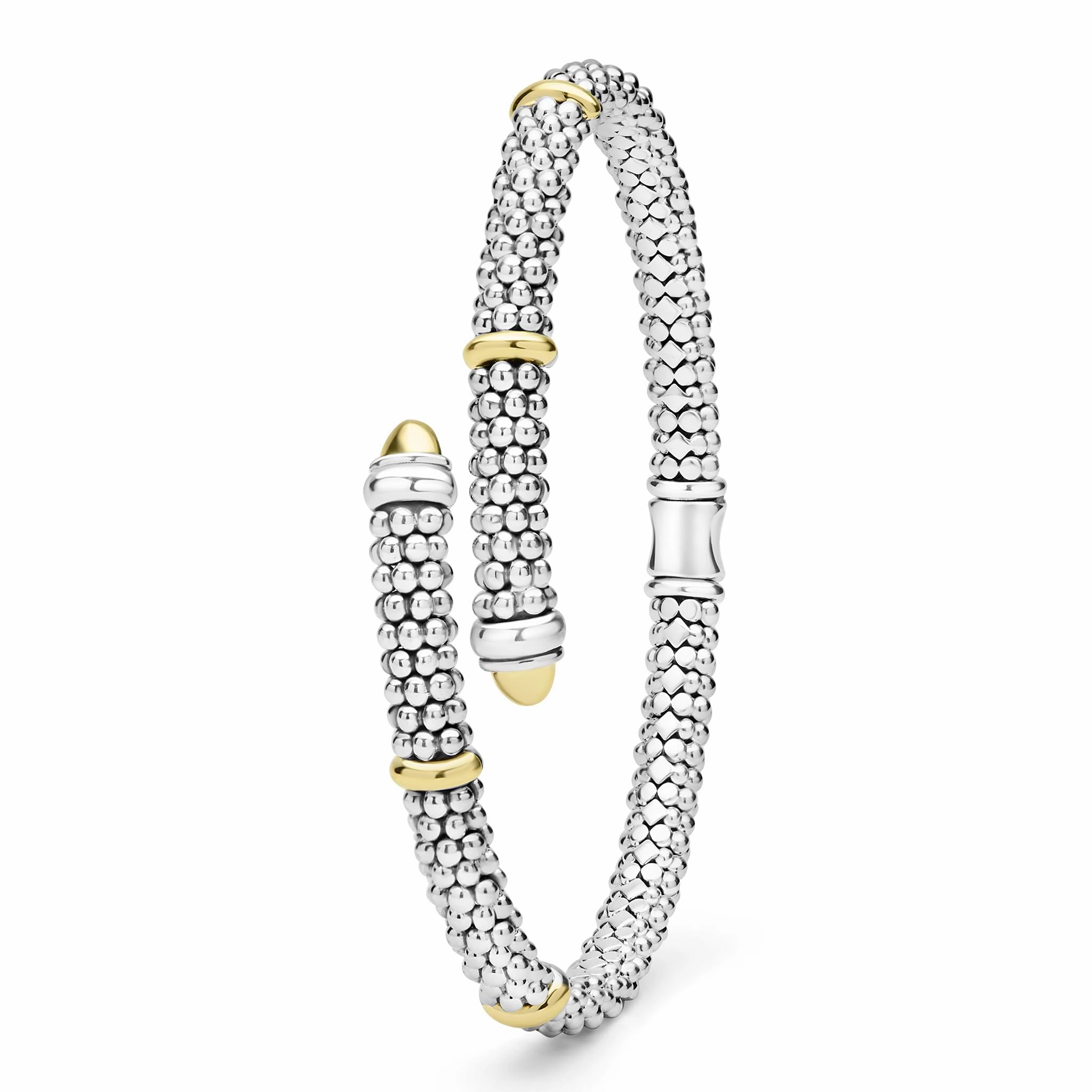 Signature Caviar Two-Tone Caviar Versa Bypass Bracelet