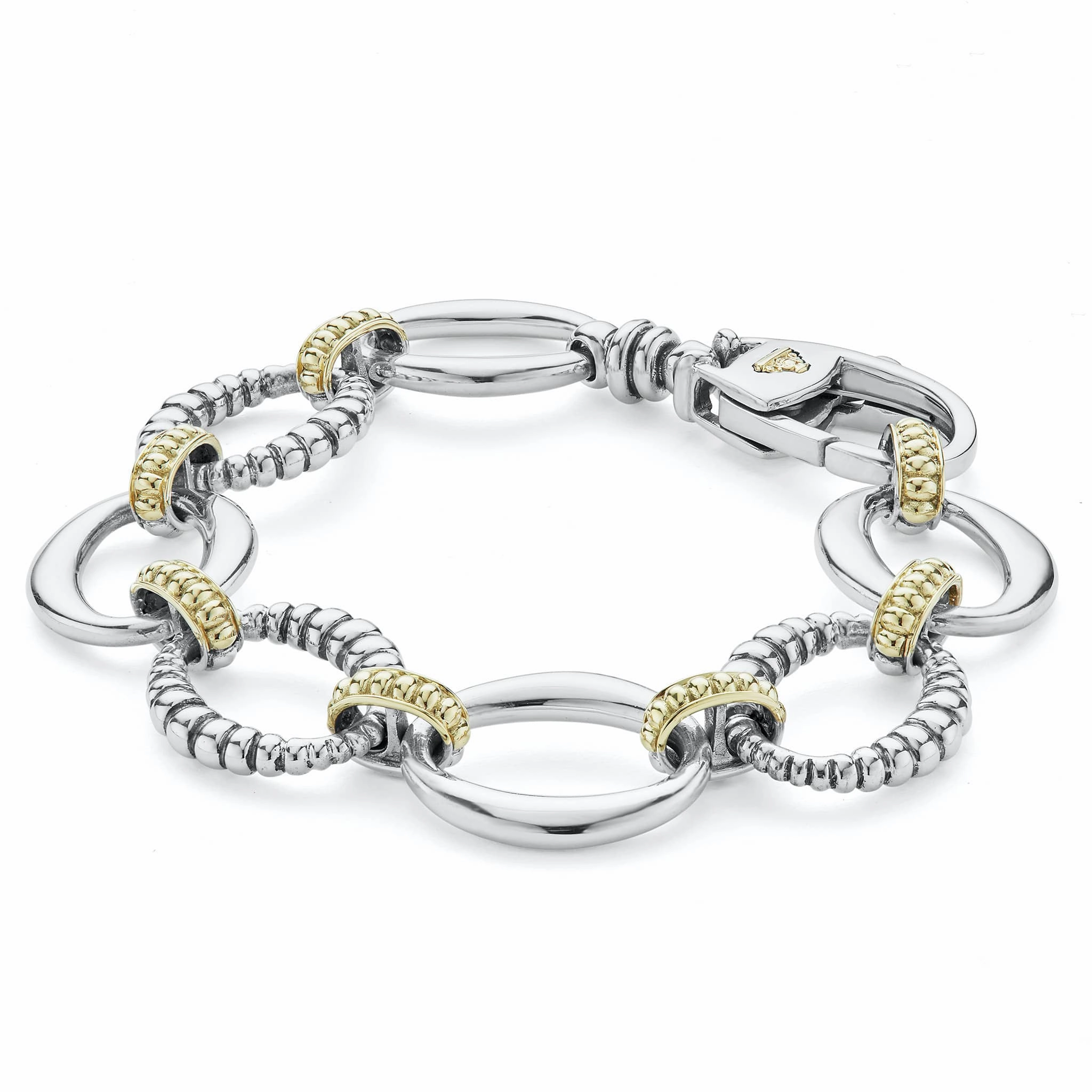 Signature Caviar Two-Tone Link Bracelet
