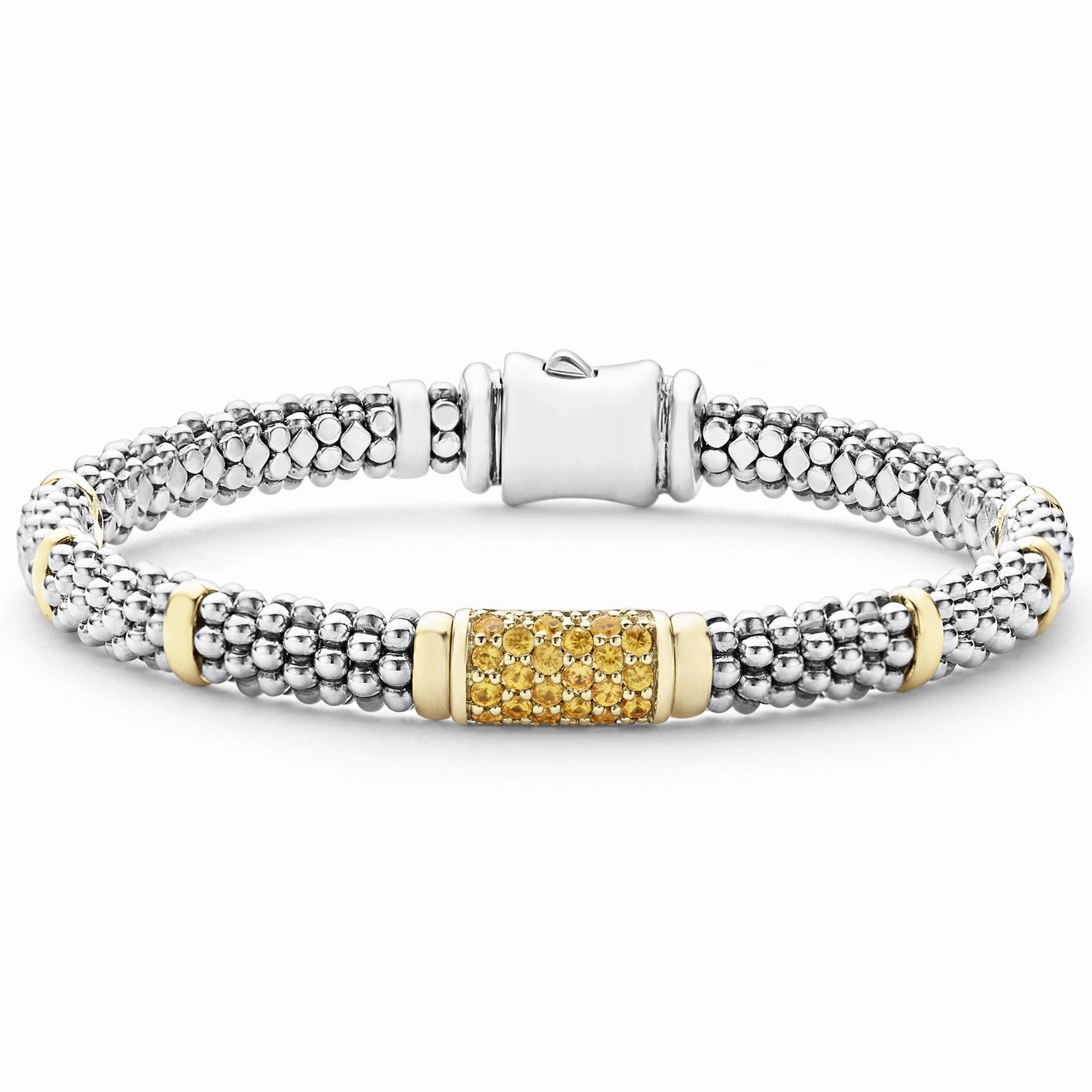 Signature Caviar Yellow Sapphire Caviar Bracelet | 6mm