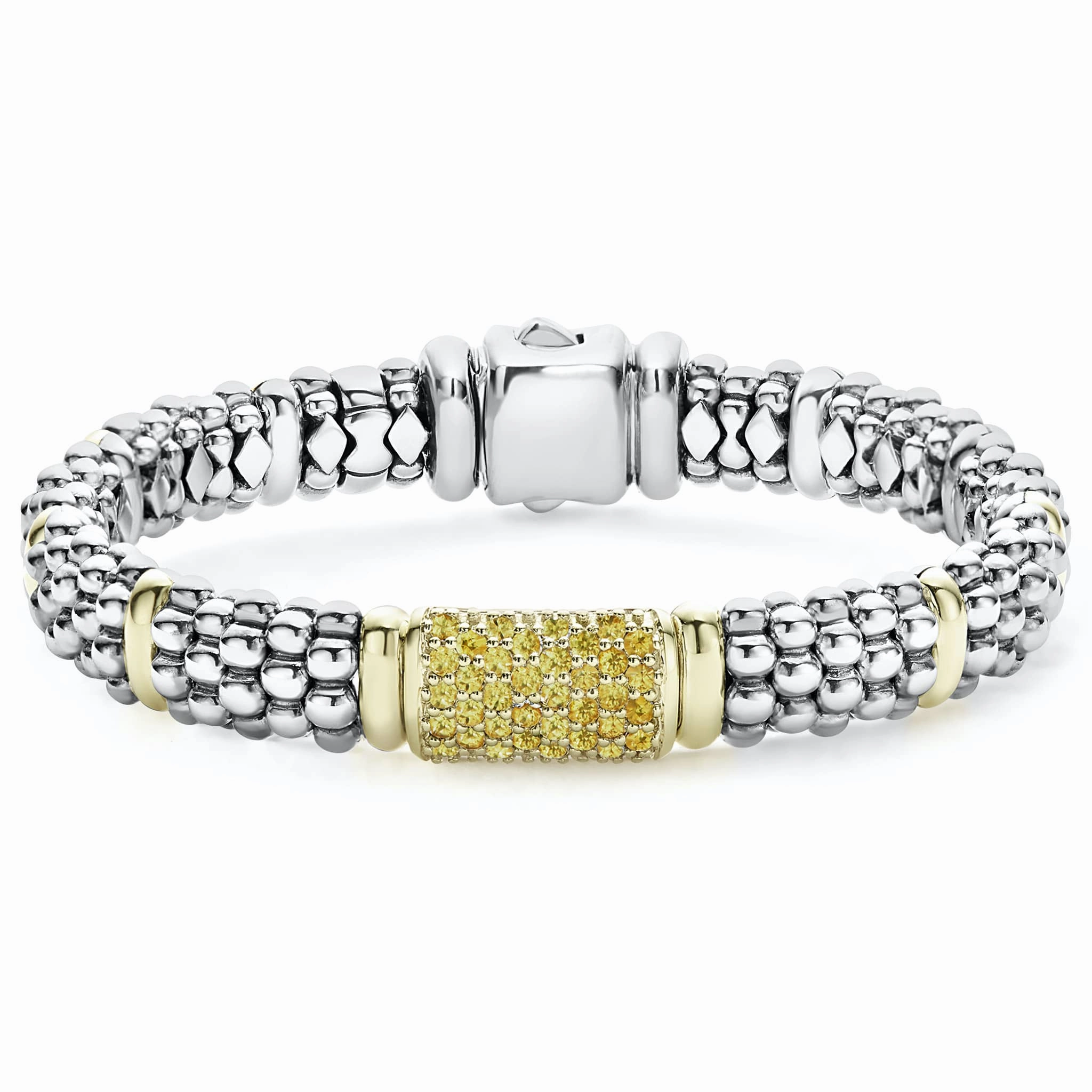 Signature Caviar Yellow Sapphire Caviar Bracelet | 9mm