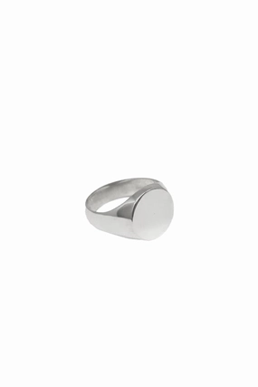 Signet Ring- Circle Silver