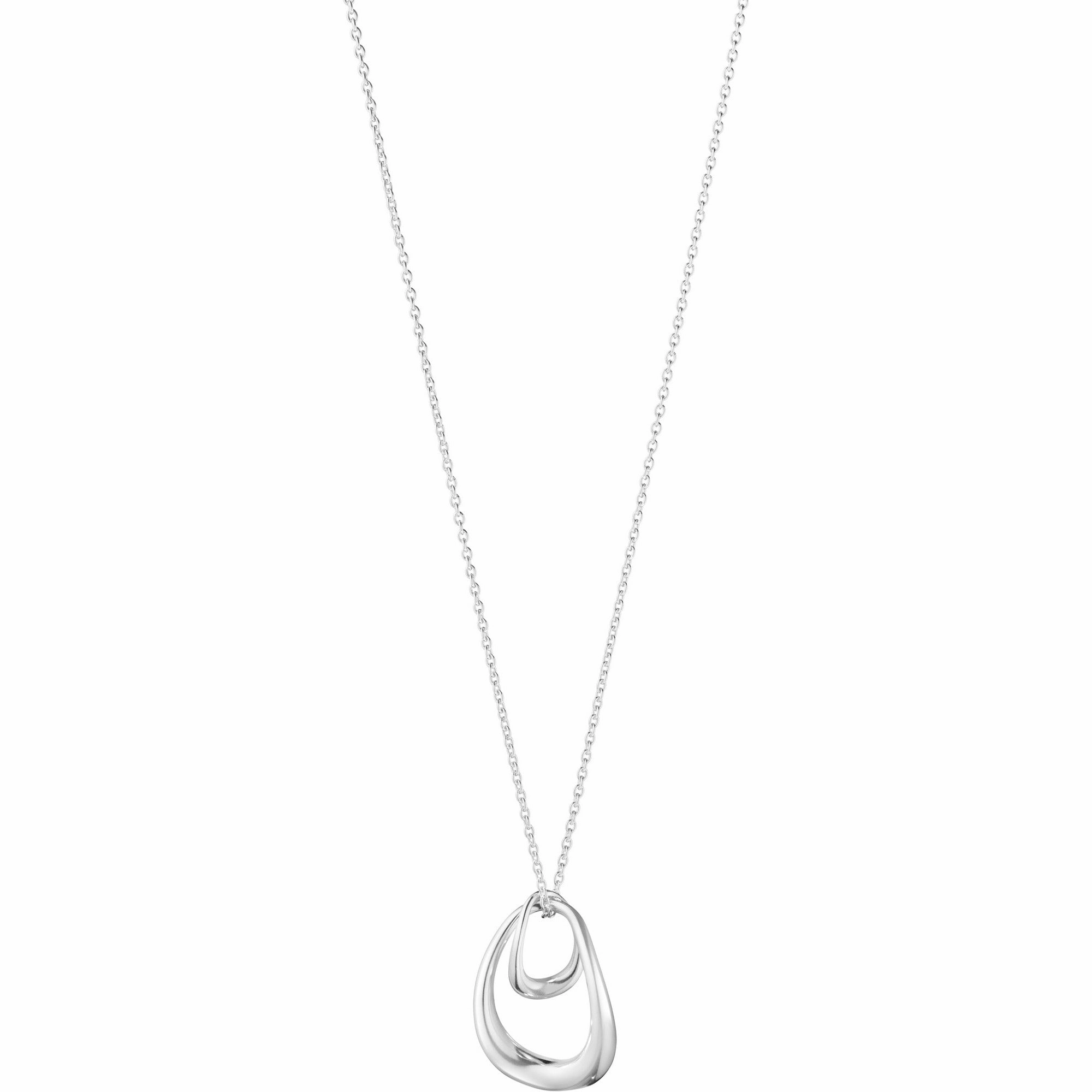 Silver Offspring Drop Pendant Necklace