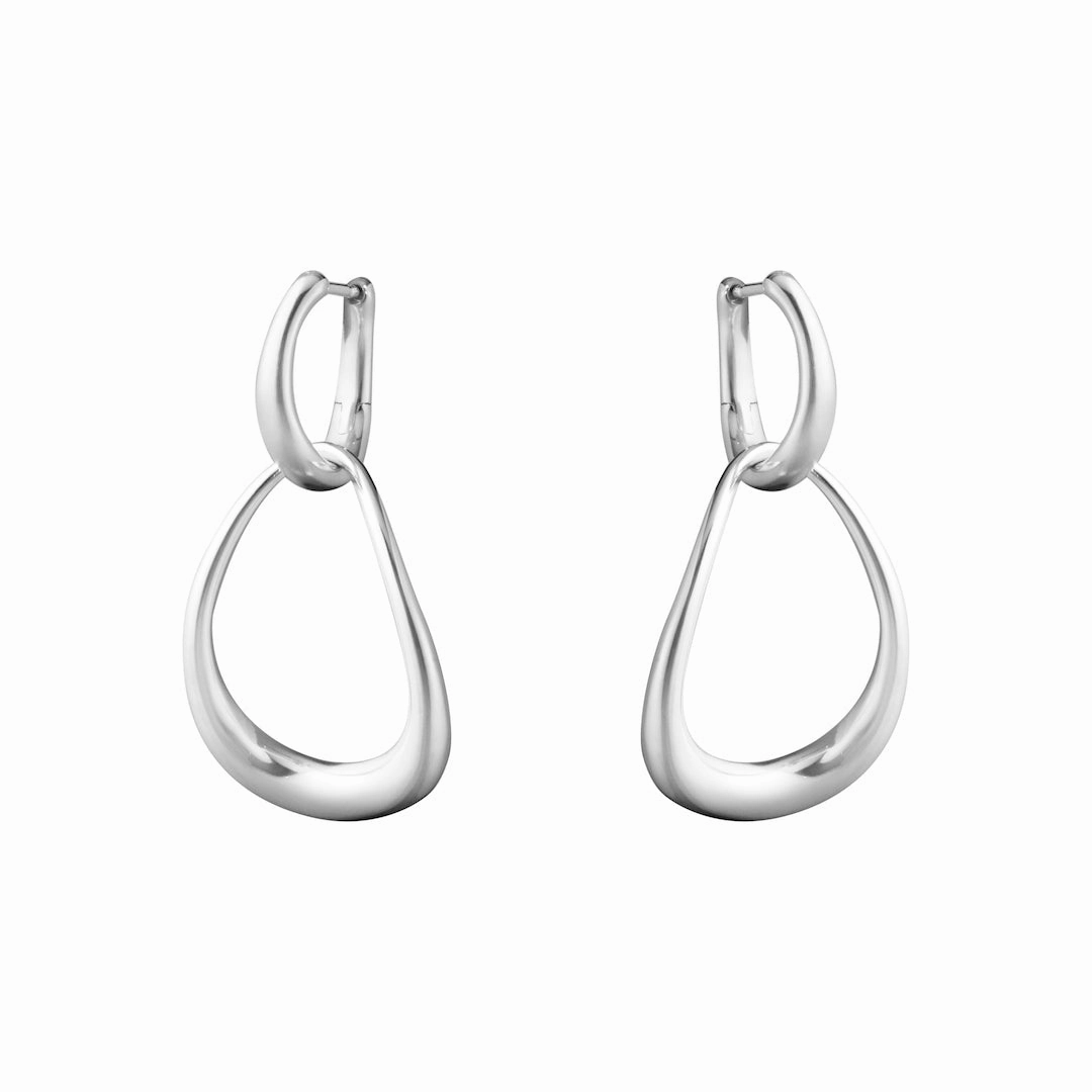 Silver Offspring Interlocked Earrings