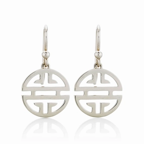 Silver Shou Drop Earrings