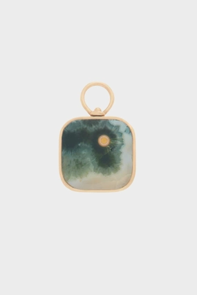 Small Squircle Charm, Landscape Jasper
