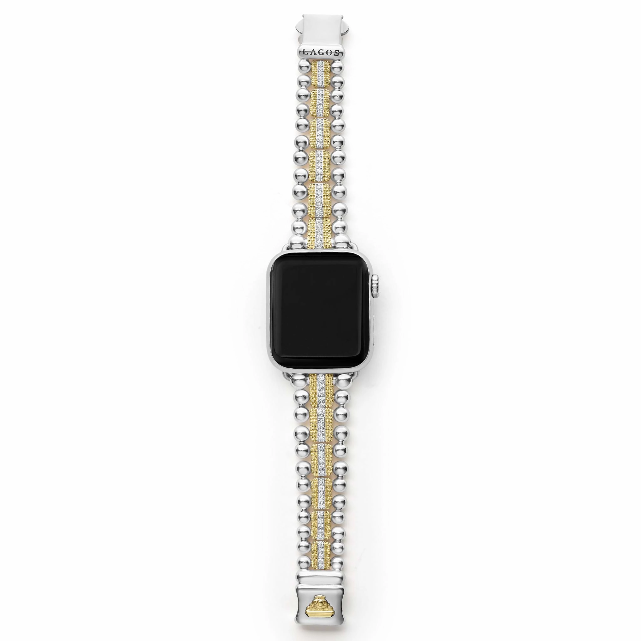 Smart Caviar 18K Gold and Diamond Caviar Beaded Watch Bracelet-38-45mm