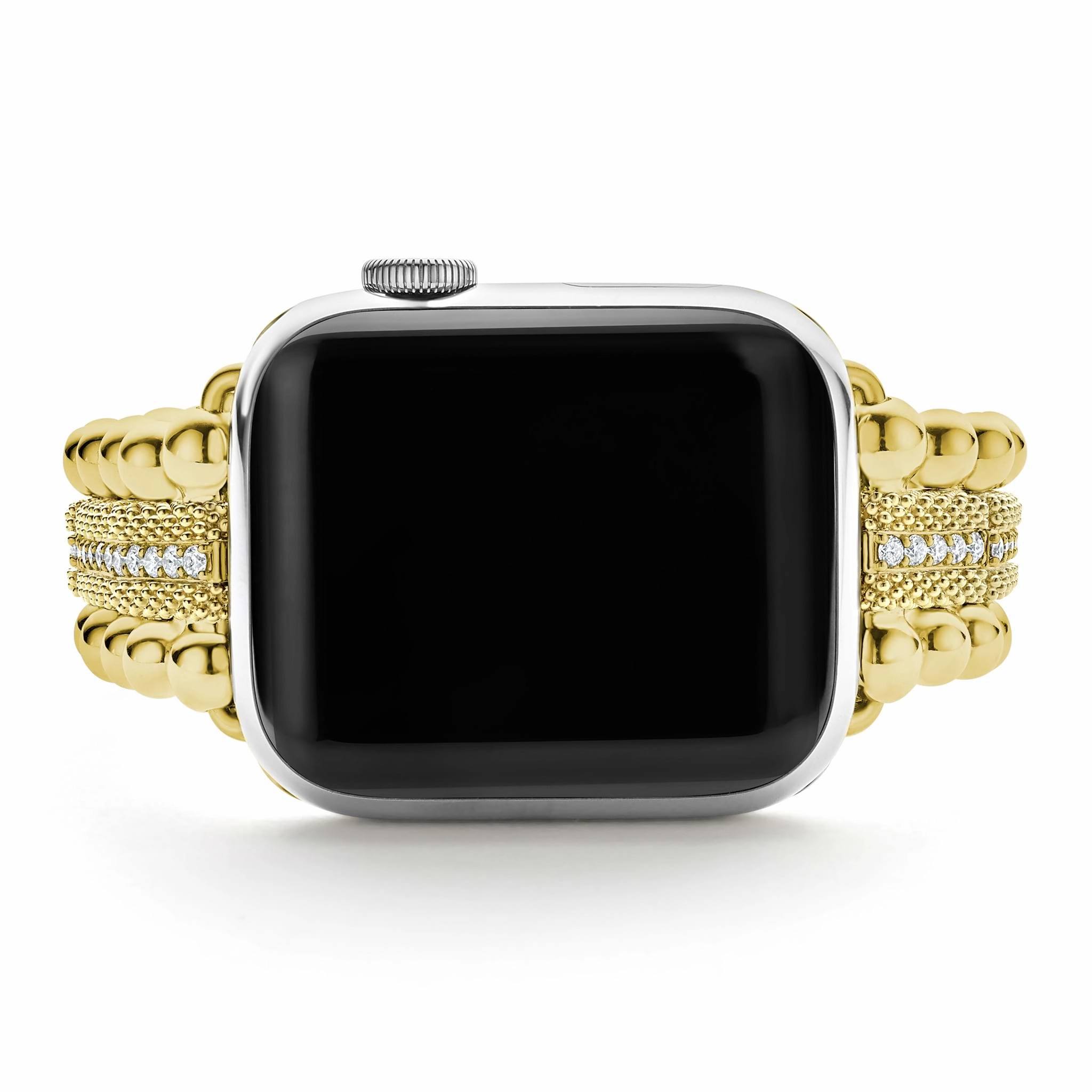 Smart Caviar 18K Gold and Diamond Caviar Beaded Watch Bracelet-38-45mm