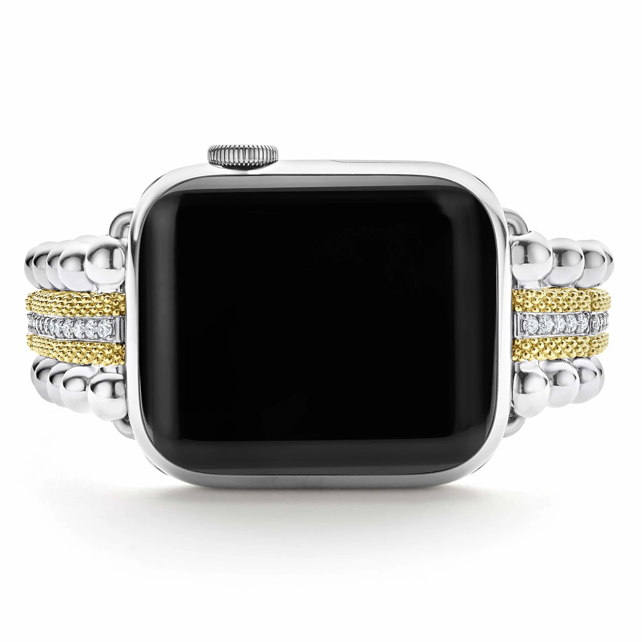 Smart Caviar 18K Gold and Diamond Caviar Beaded Watch Bracelet-38-45mm