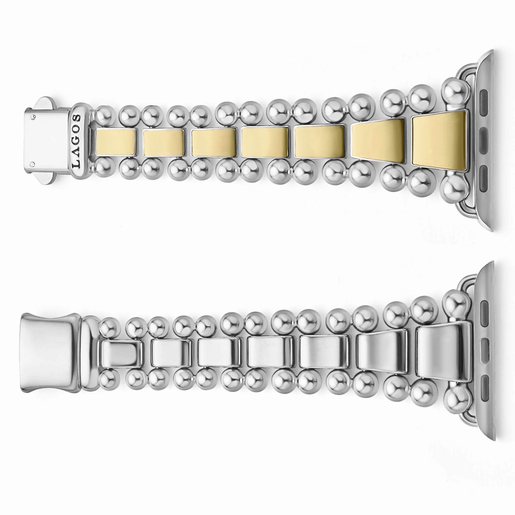 Smart Caviar 18K Gold and Stainless Steel Watch Bracelet-42-49mm