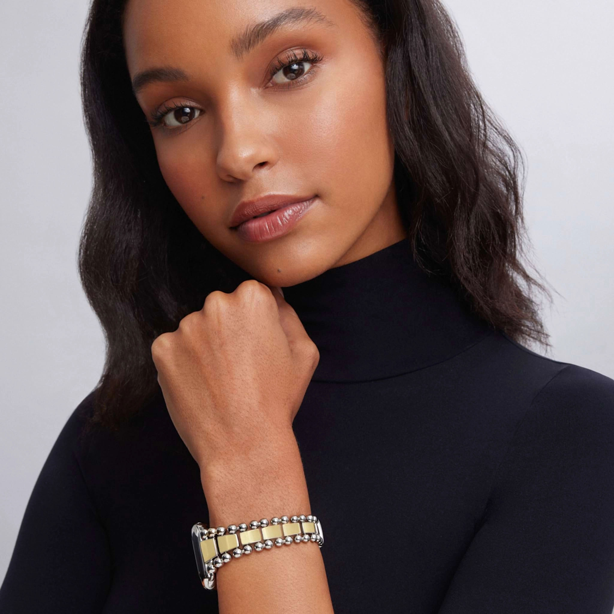 Smart Caviar 18K Gold and Stainless Steel Watch Bracelet-42-49mm