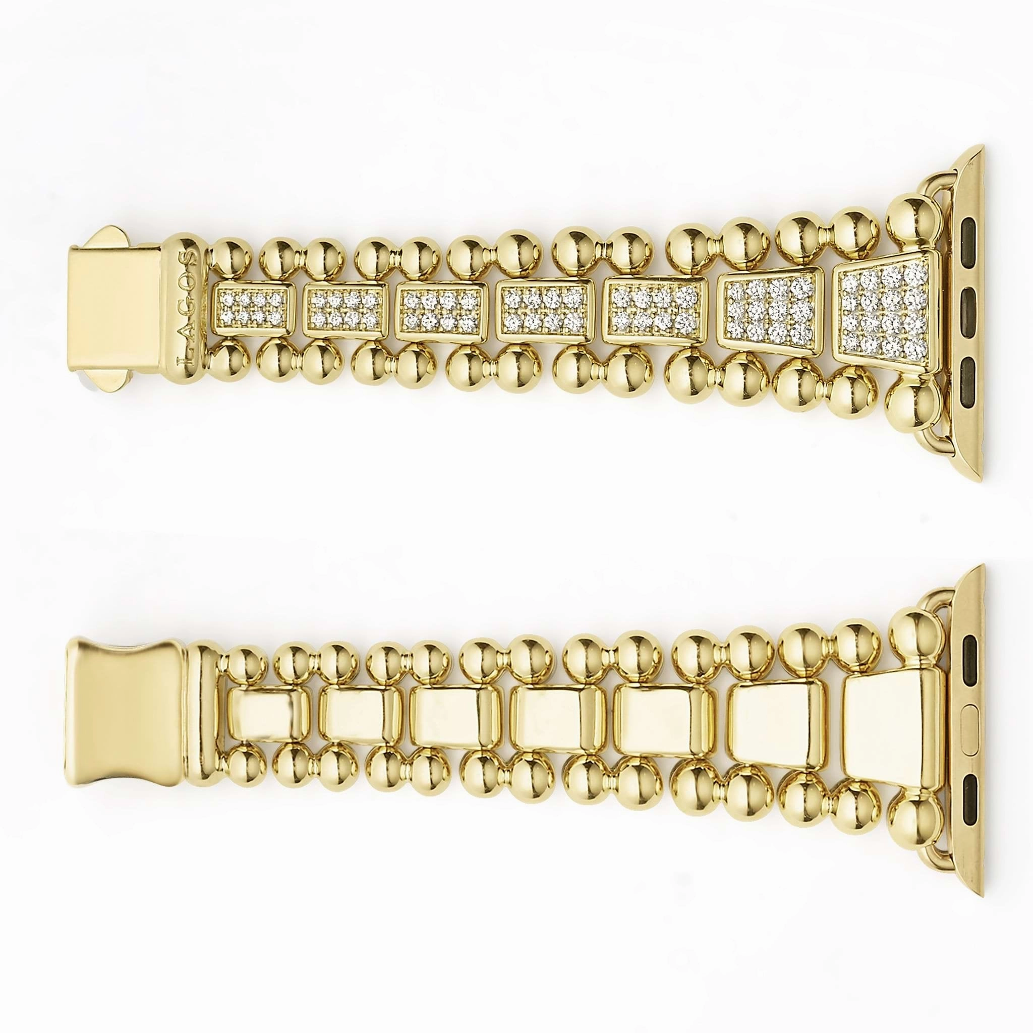 Smart Caviar 18K Gold Full Diamond Watch Bracelet-42-49mm