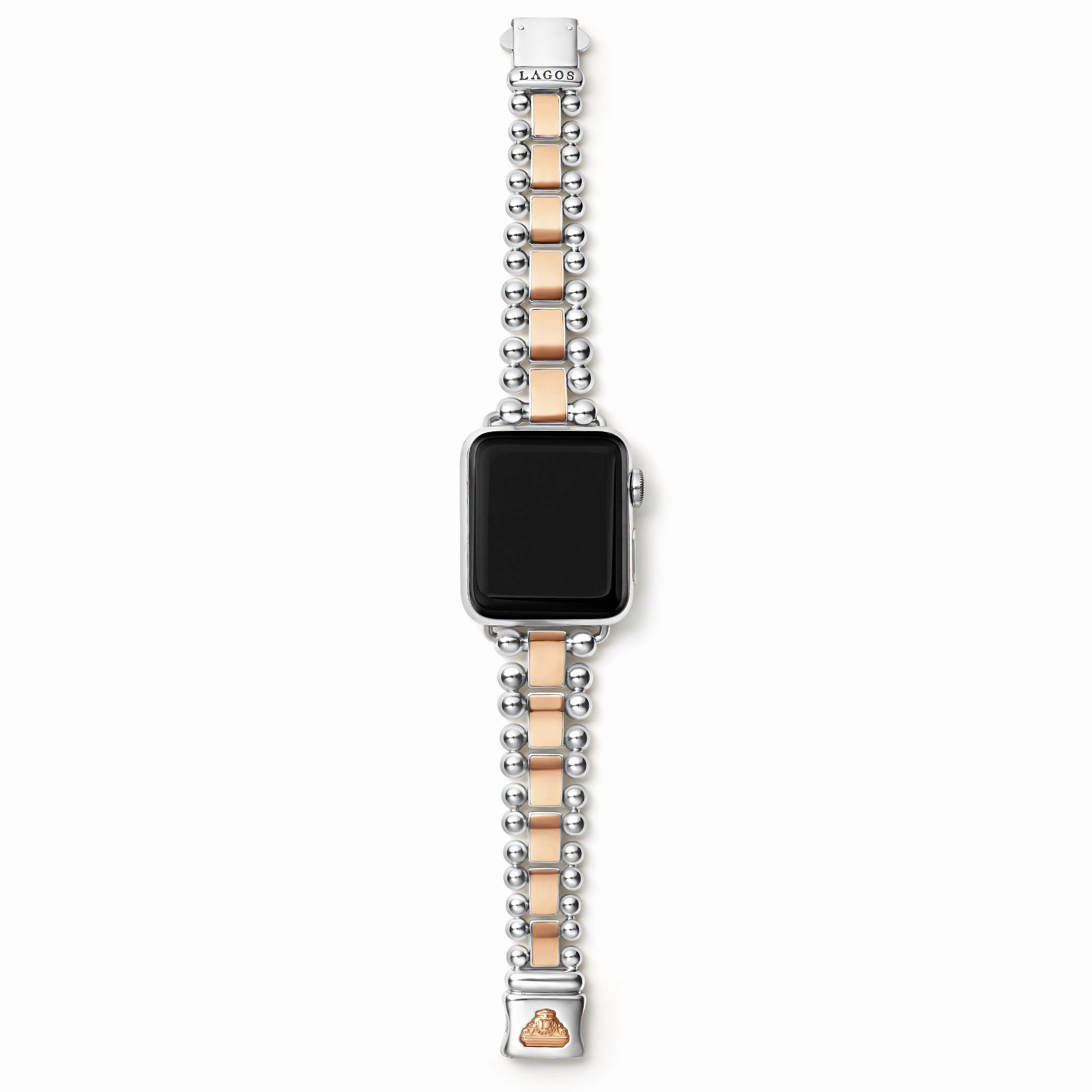Smart Caviar 18K Rose Gold and Stainless Steel Watch Bracelet-38-45mm