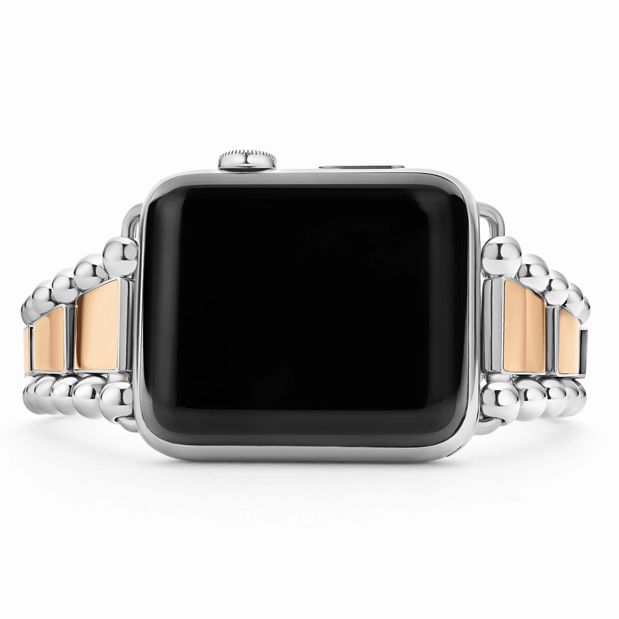 Smart Caviar 18K Rose Gold and Stainless Steel Watch Bracelet-42-49mm