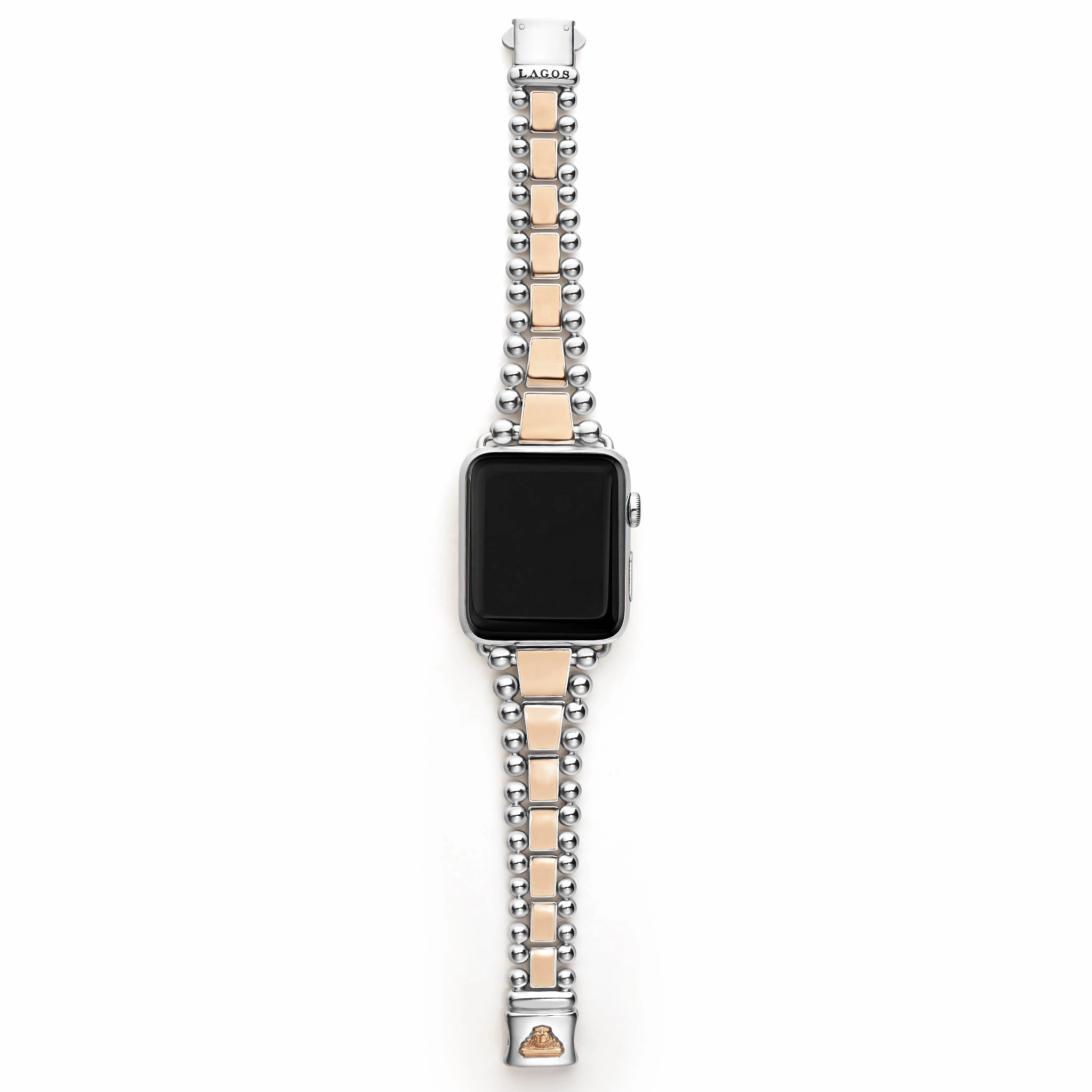 Smart Caviar 18K Rose Gold and Stainless Steel Watch Bracelet-42-49mm