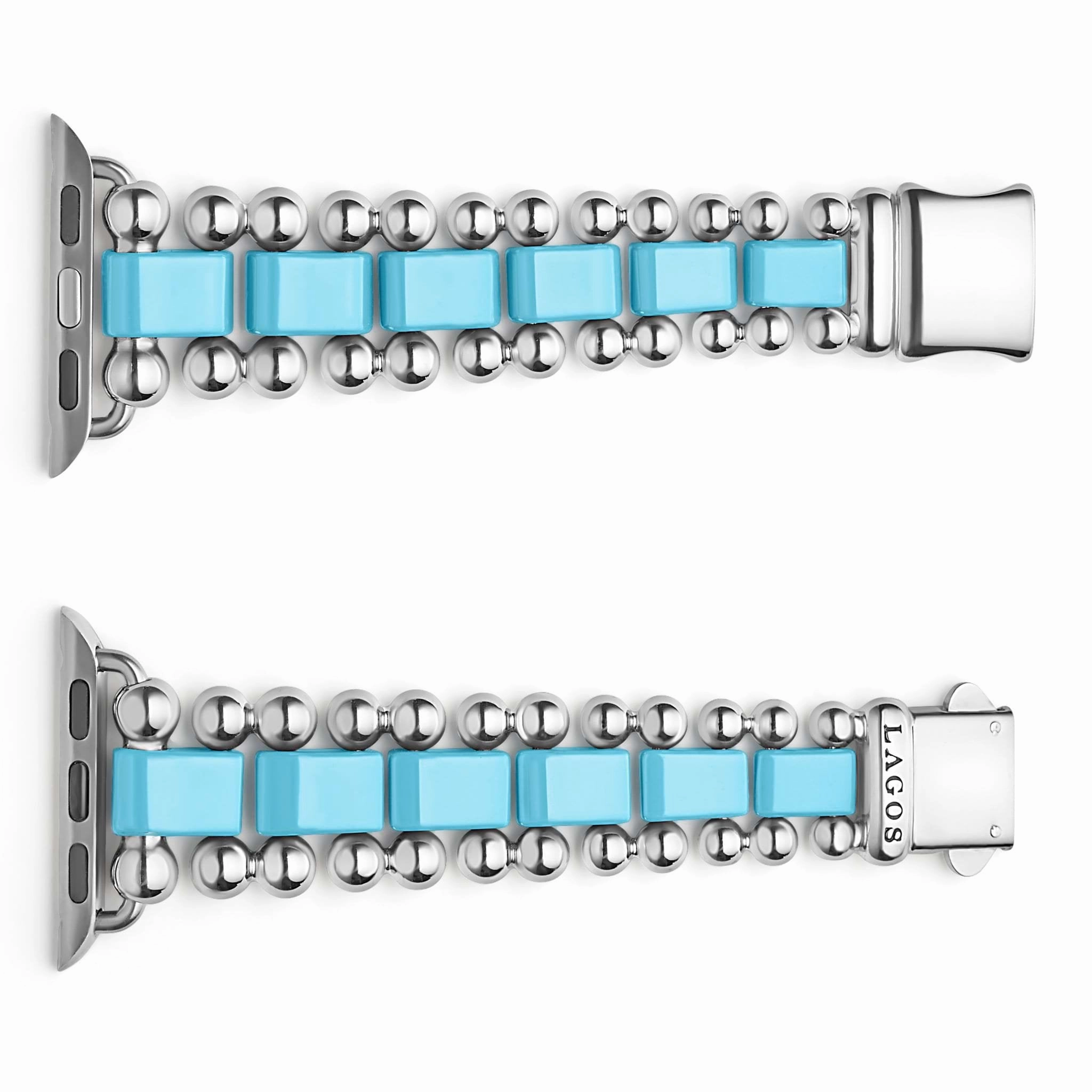 Smart Caviar Blue Ceramic and Stainless Steel Watch Bracelet-38-45mm