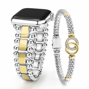 Smart Caviar Two-Tone Interlocking Diamond Smart Caviar Gift Set