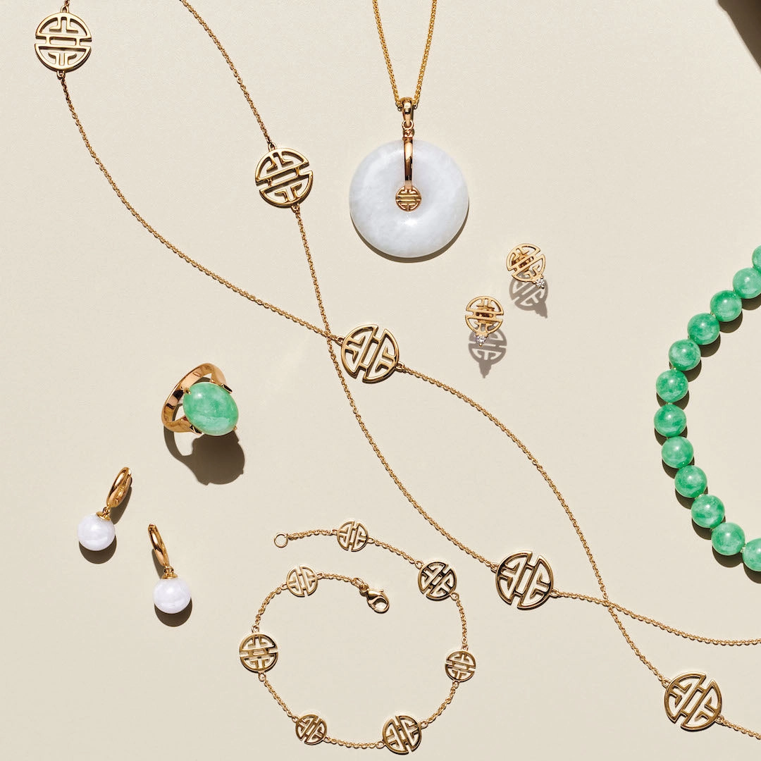 Soho Earrings in White Jade