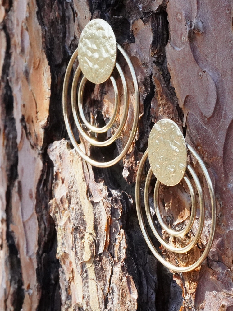 Sol Stud Earrings - Gold