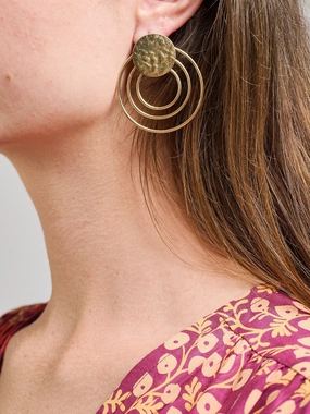 Sol Stud Earrings - Gold
