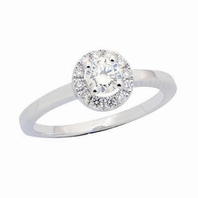 Solitaire en or blanc diamant certifi?? GIA.
