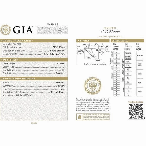 Solitaire en or blanc diamant certifi?? GIA