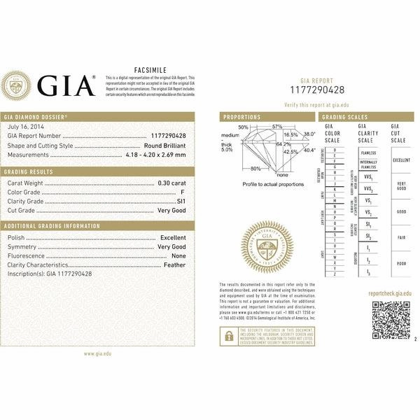 Solitaire en or jaune, diamant certifi?? GIA