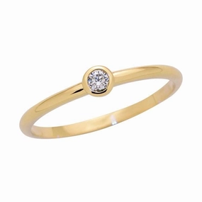 Solitaire en or jaune