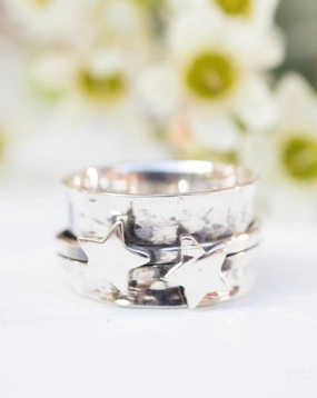 Spinner Ring ~Sterling Silver 925 ~ MS007