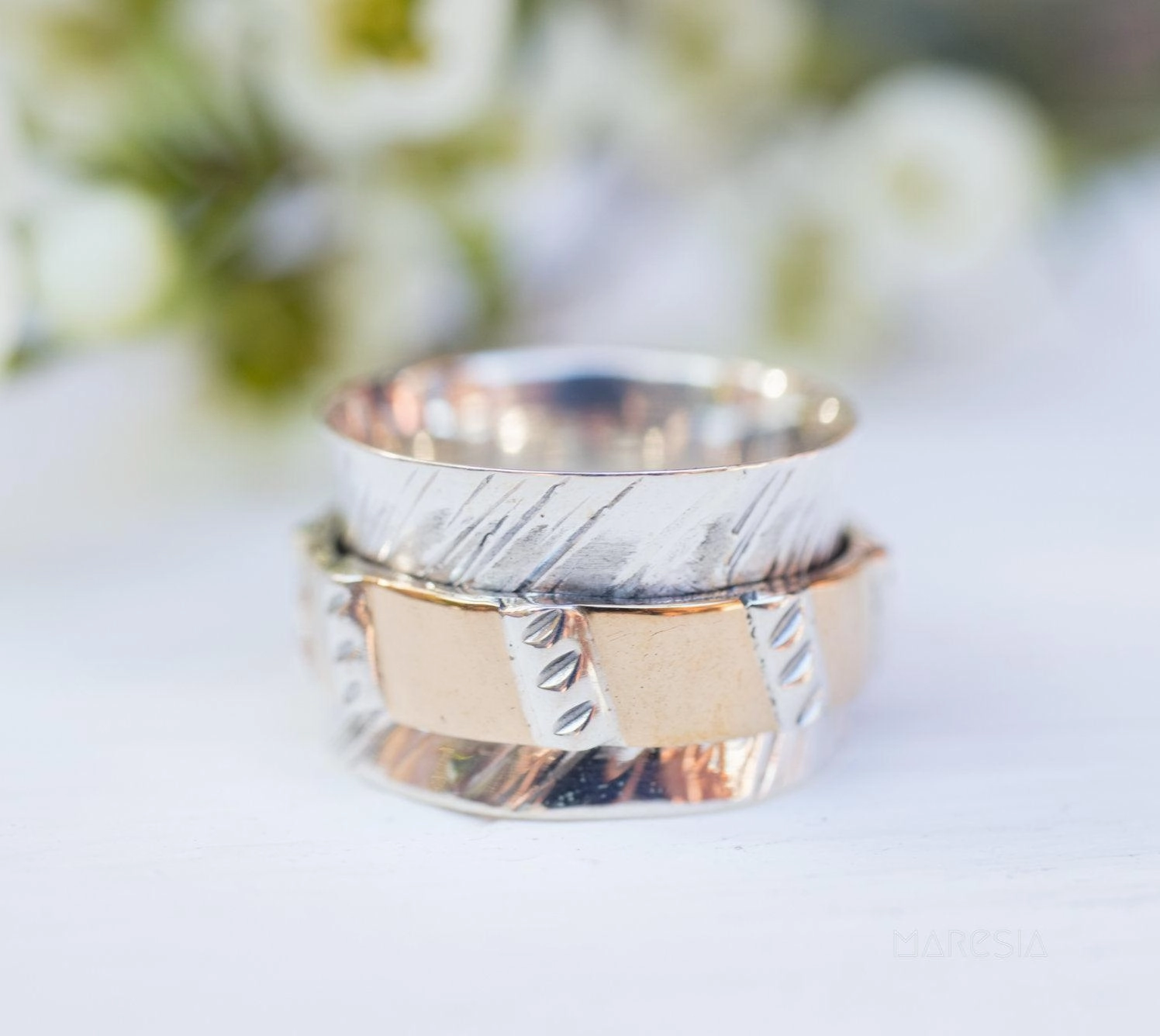 Spinner Ring~ Sterling Silver 925 ~MS006
