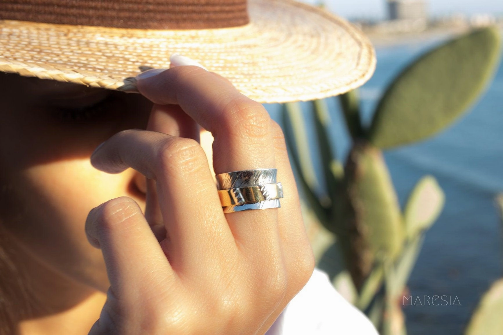 Spinner Ring~ Sterling Silver 925 ~MS006