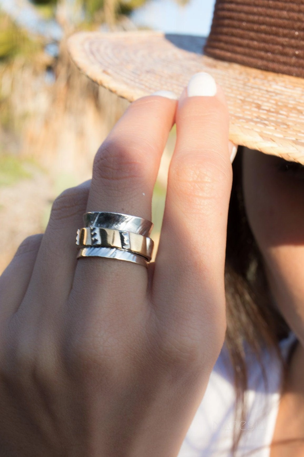 Spinner Ring~ Sterling Silver 925 ~MS006