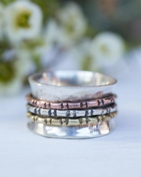 Spinner Ring ~Sterling Silver 925 ~MS008
