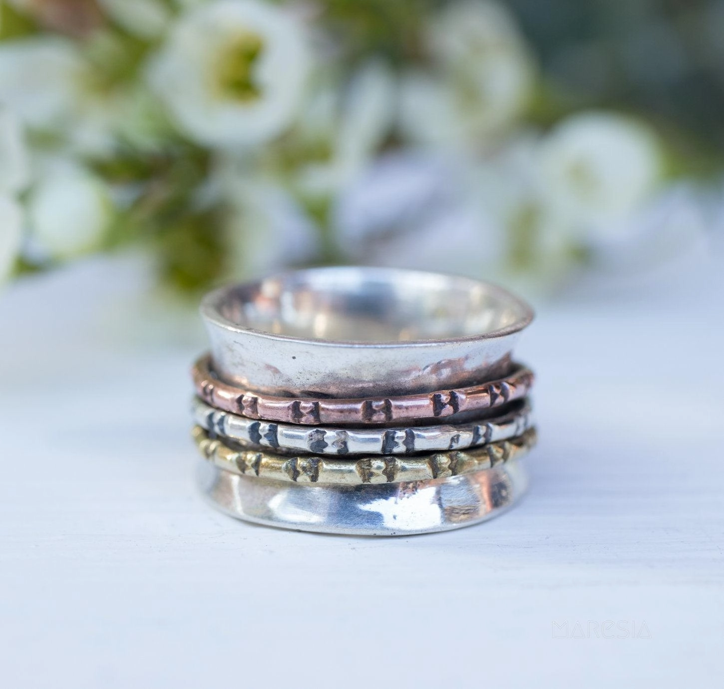 Spinner Ring ~Sterling Silver 925 ~MS008