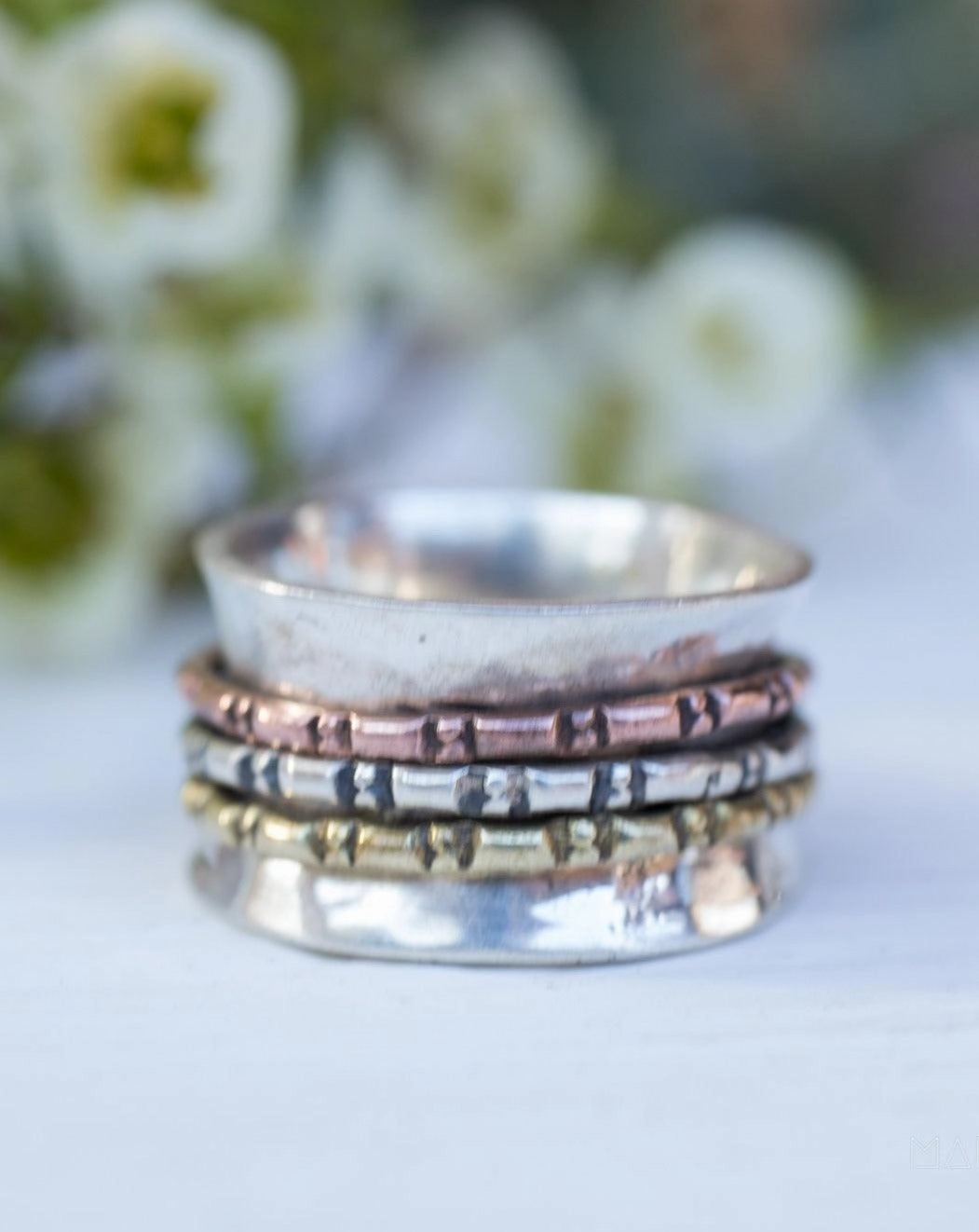 Spinner Ring ~Sterling Silver 925 ~MS008