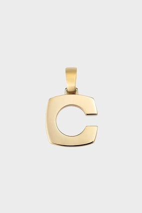 Splendente C Pendant, Yellow Gold