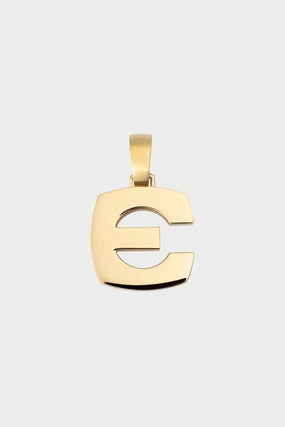 Splendente E Pendant, Yellow Gold