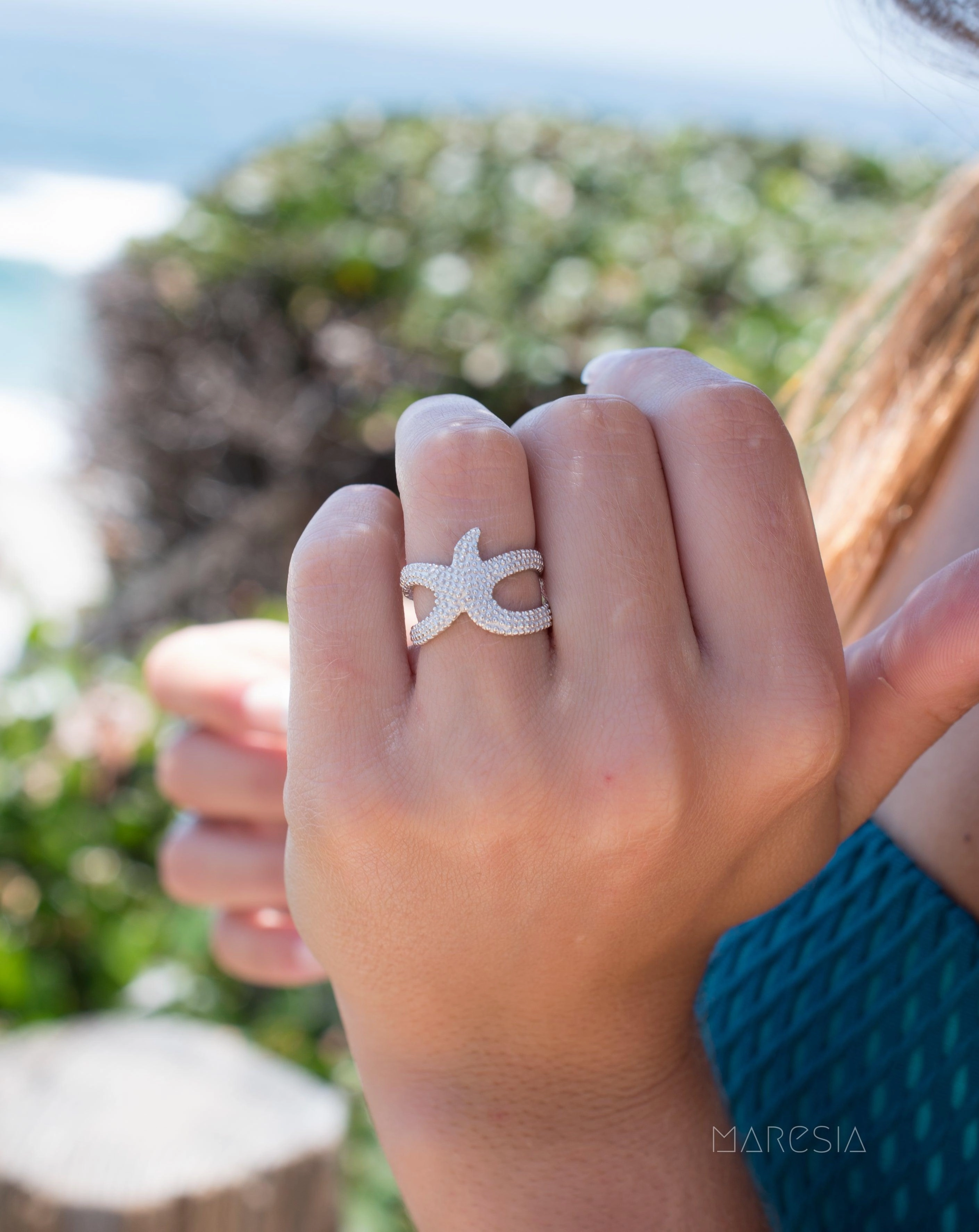 Star Fish Ring~ Sterling Silver 925~ SMR027