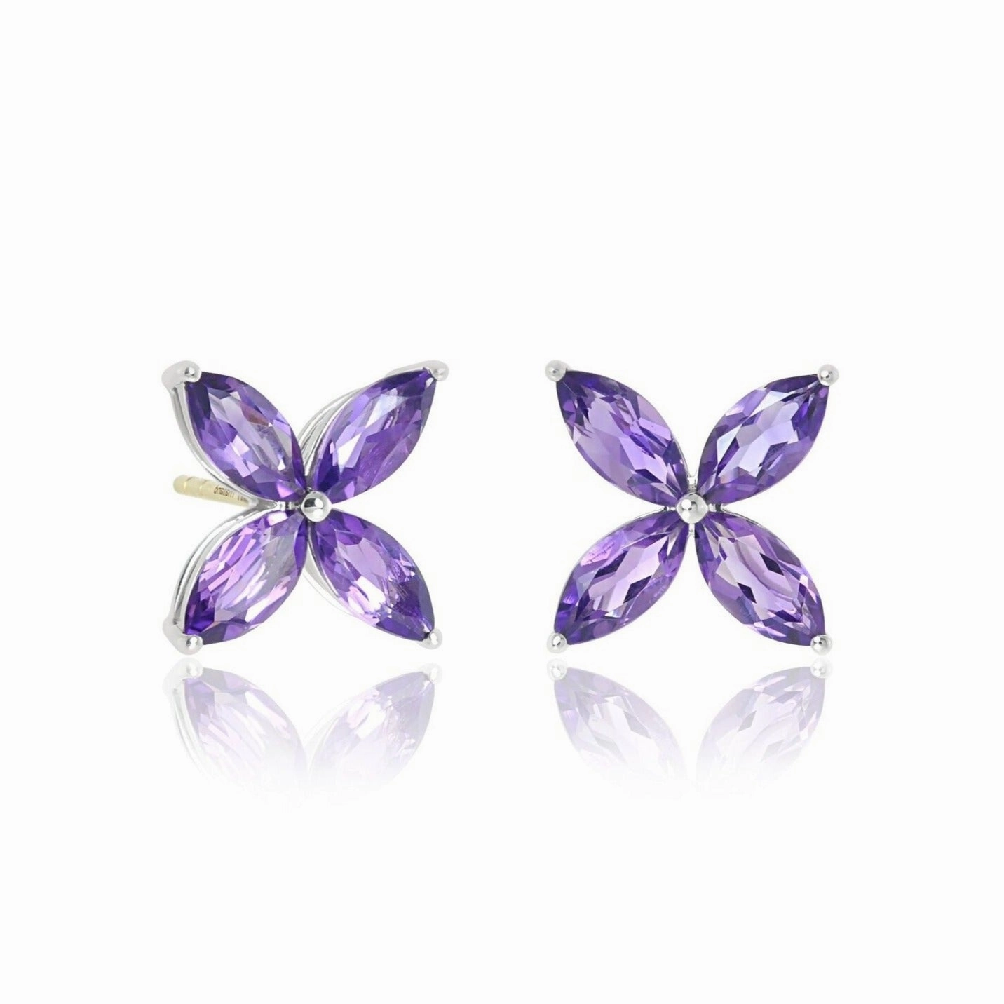 Stella Earrings in Amethyst