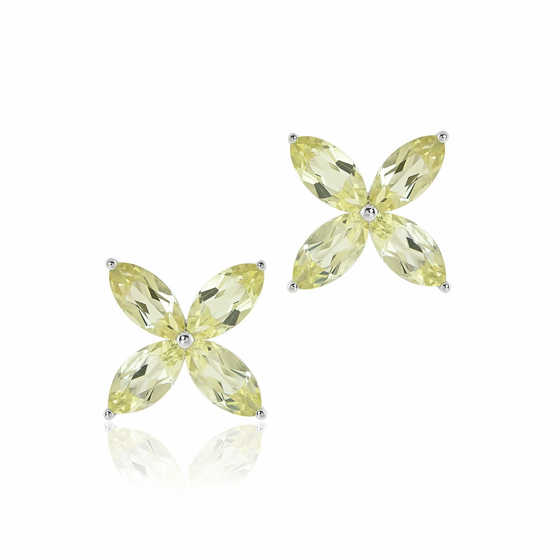 Stella Earrings in Lemon Quartz