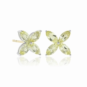 Stella Earrings in Lemon Quartz
