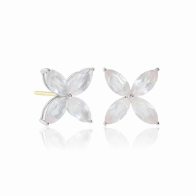 Stella Earrings in Rose Quartz