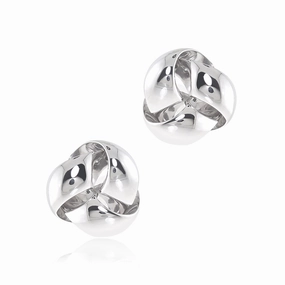 Sterling Silver Knot Earrings