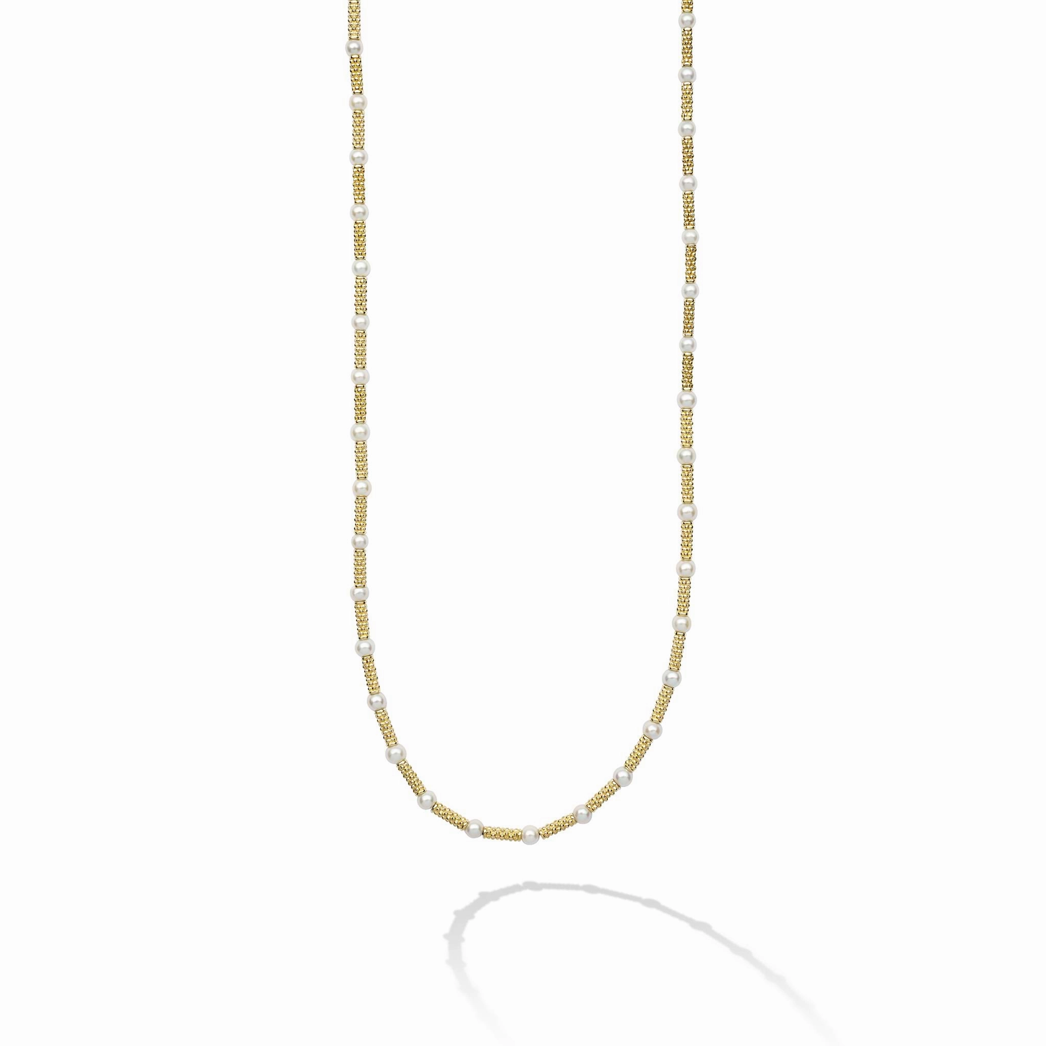 Studio 18K Caviar Gold Pearl Necklace