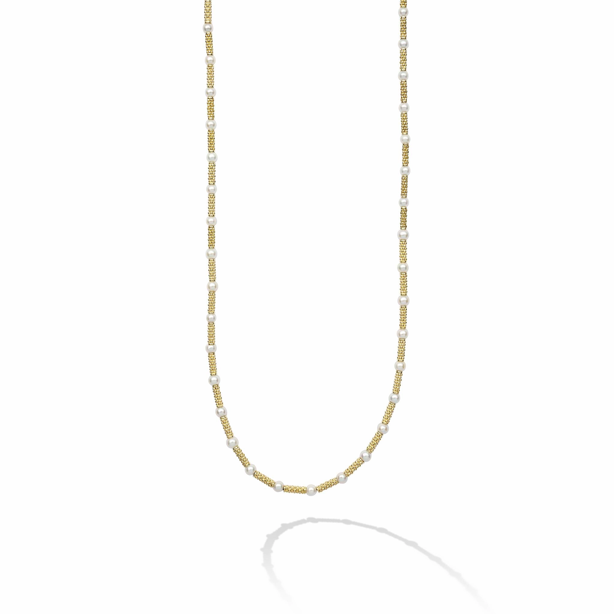 Studio 18K Caviar Gold Pearl Necklace